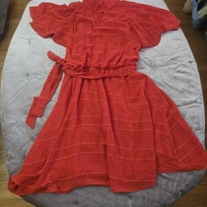 Lane Bryant Vibrant Red Midi Dress